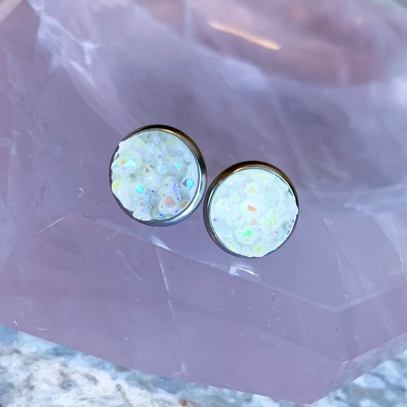 LAST💫Mermaid Druzy Earring - Picture 5 of 14